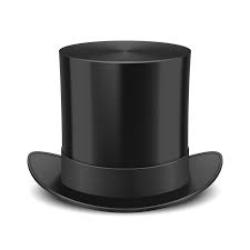 sombrero de copa de mago